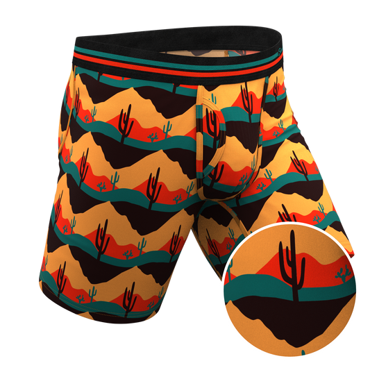 The Arizona Dawn | Desert Scene Long Leg Ball Hammock® Pouch Underwear With Fly