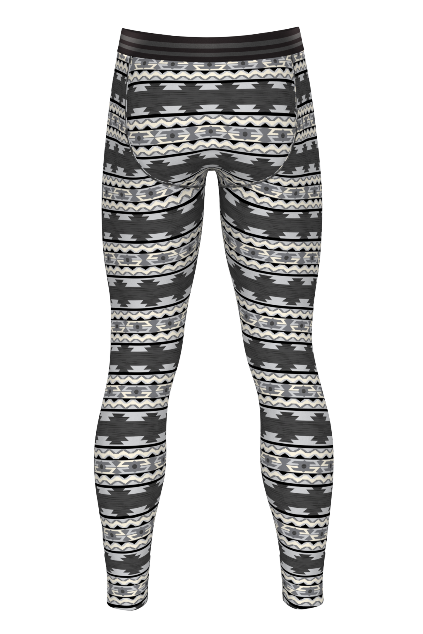 The Arroyo Grande | Grey and Black Aztec Ball Hammock® Long Johns