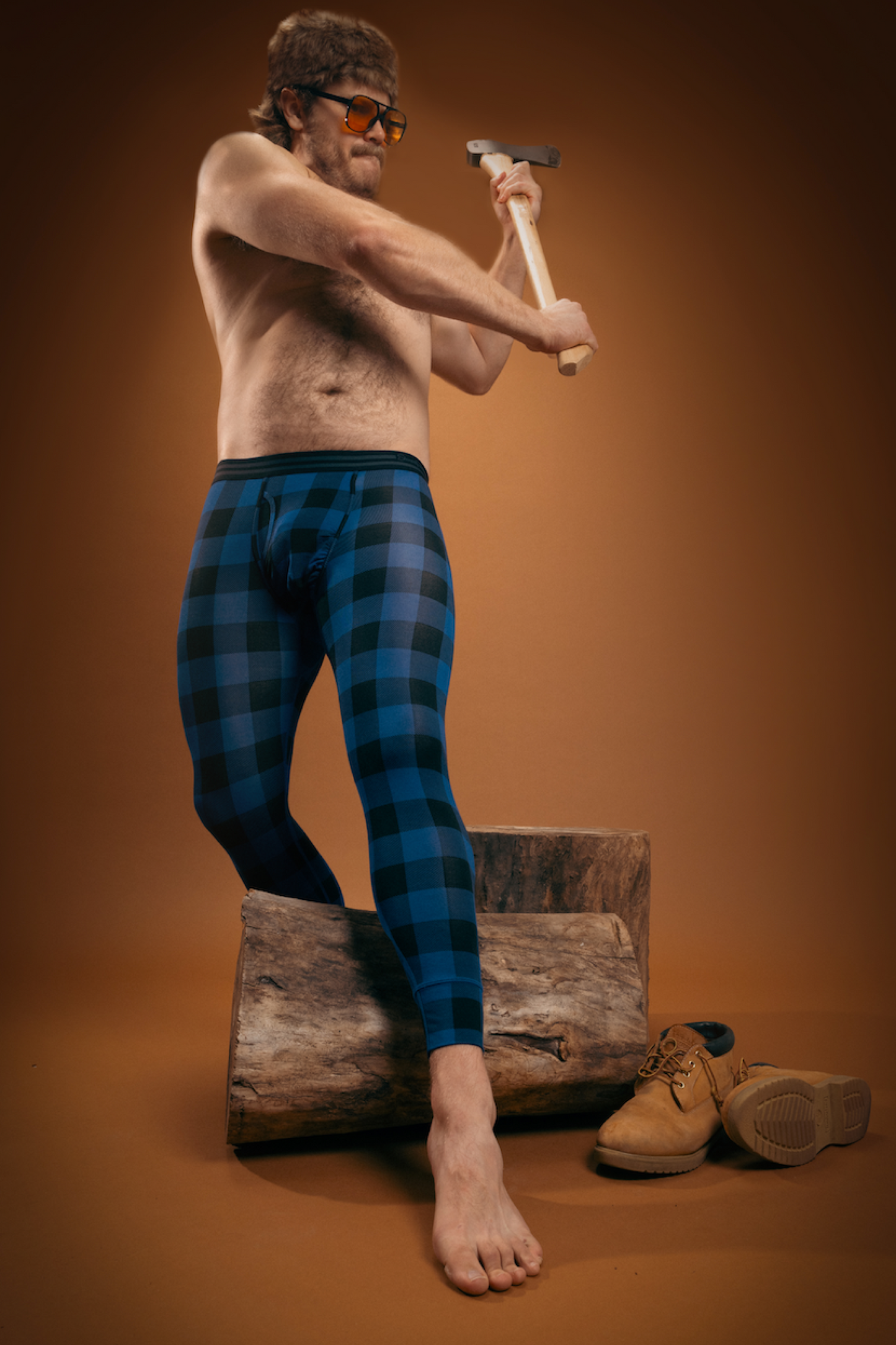 The Arroyo Grande | Grey and Black Aztec Ball Hammock® Long Johns