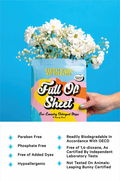 The Full Of Sheet | Boulder Breeze Eco-Laundry Detergent Strips