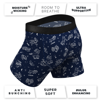 The Astrology Major | Glow in the Dark Astrological Signs Ball Hammock® Pouch Underwear