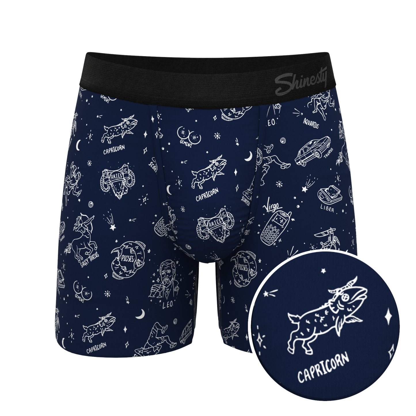 The Astrology Major | Glow in the Dark Astrological Signs Ball Hammock® Pouch Underwear