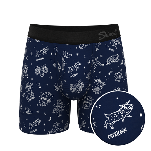 The Astrology Major | Glow in the Dark Astrological Signs Ball Hammock® Pouch Underwear With Fly