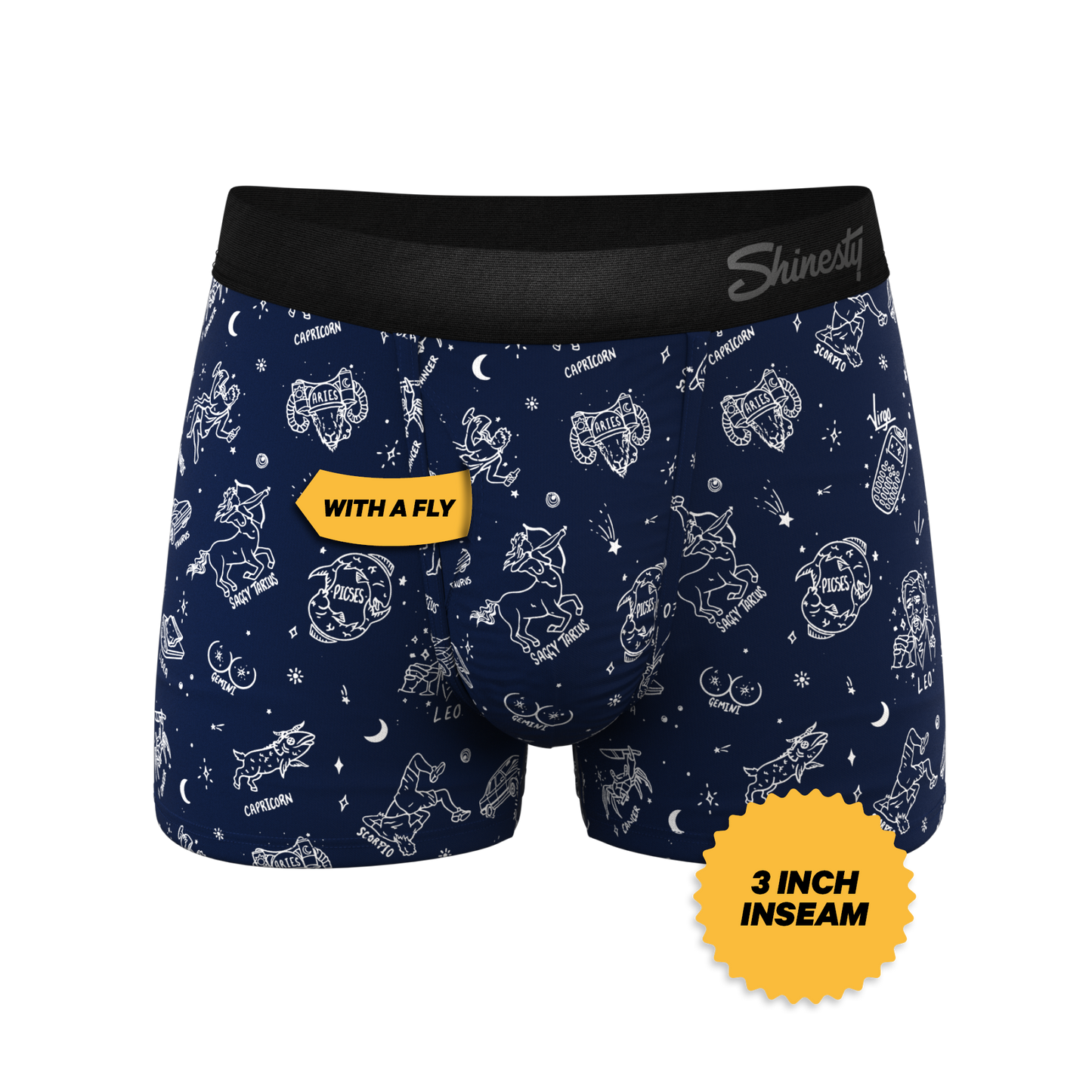 The Astrology Major | Glow in the Dark Astrological Signs Ball Hammock® Pouch Trunks Underwear