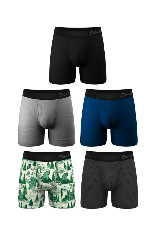 The August Needs | Ball Hammock® Pouch Boxer Briefs with Fly 5 Pack