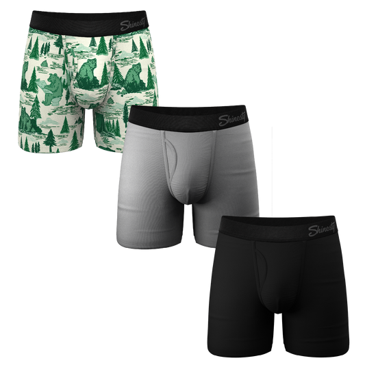 The August Flair | Ball Hammock® Pouch Boxer Briefs with Fly 3 Pack