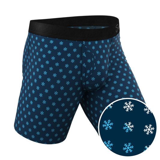 The Avalanche | Color Changing Snowflake Long Leg Ball Hammock® Pouch Underwear With Fly