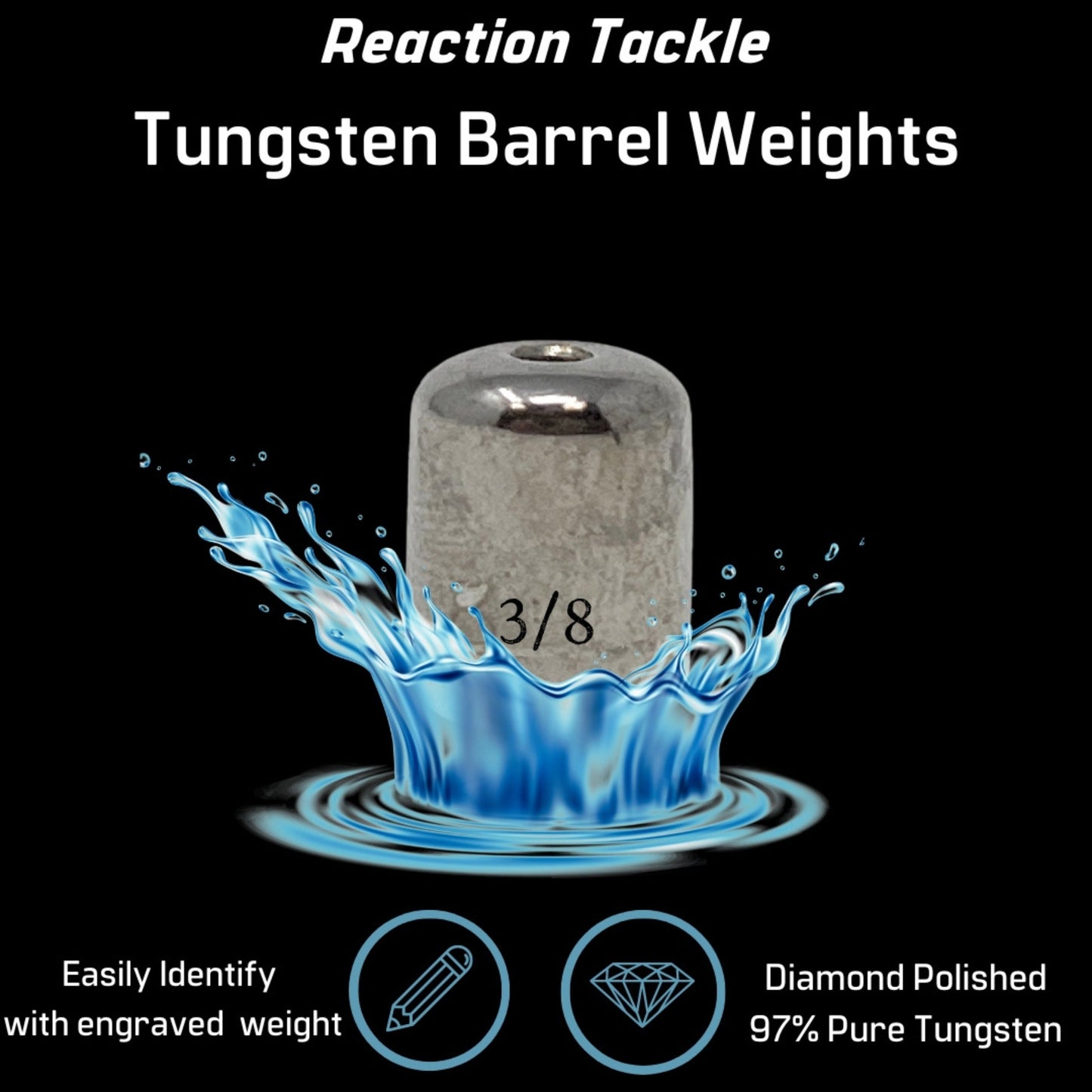 Reaction Tackle Tungsten Barrel Weights