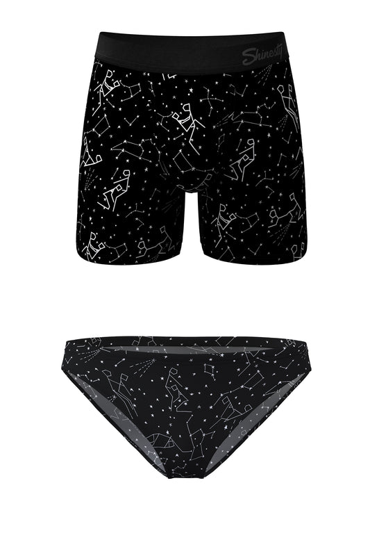 The Big Bang | Constellation Ball Hammock® Boxer and Bikini Matching Underwear Pack