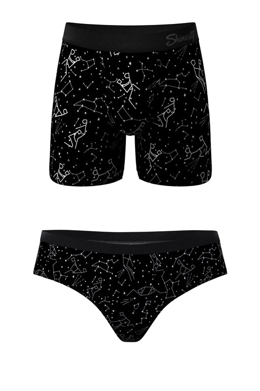 The Big Bang | Constellation Ball Hammock® Boxer and Cheeky Matching Underwear Pack