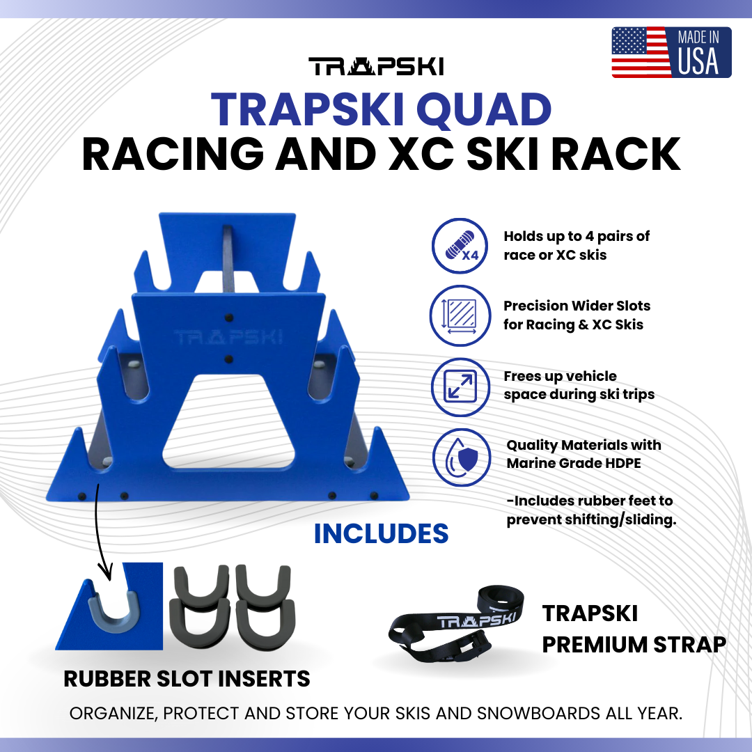 TRAPSKI QUAD Racing and XC Ski Rack