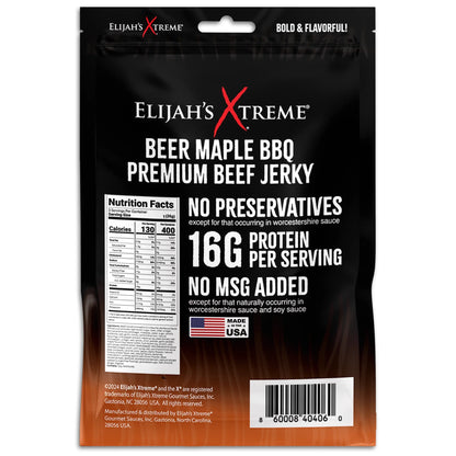 Beer Maple BBQ Beef Jerky