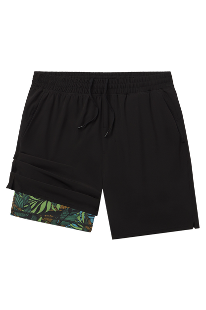 The Botanist | Tropical Leaves Ball Hammock® 7 Inch Athletic Shorts