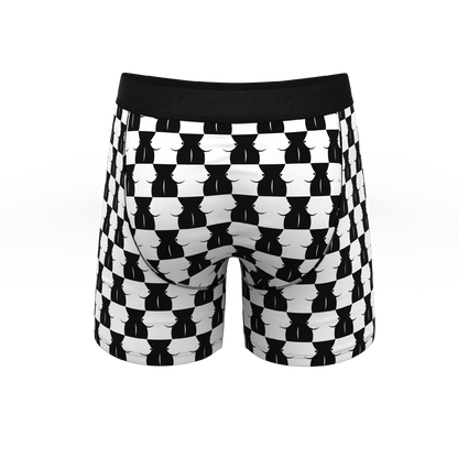 The Black and White Valentine | Ball Hammock® Pouch Boxer Briefs with Fly 3 Pack