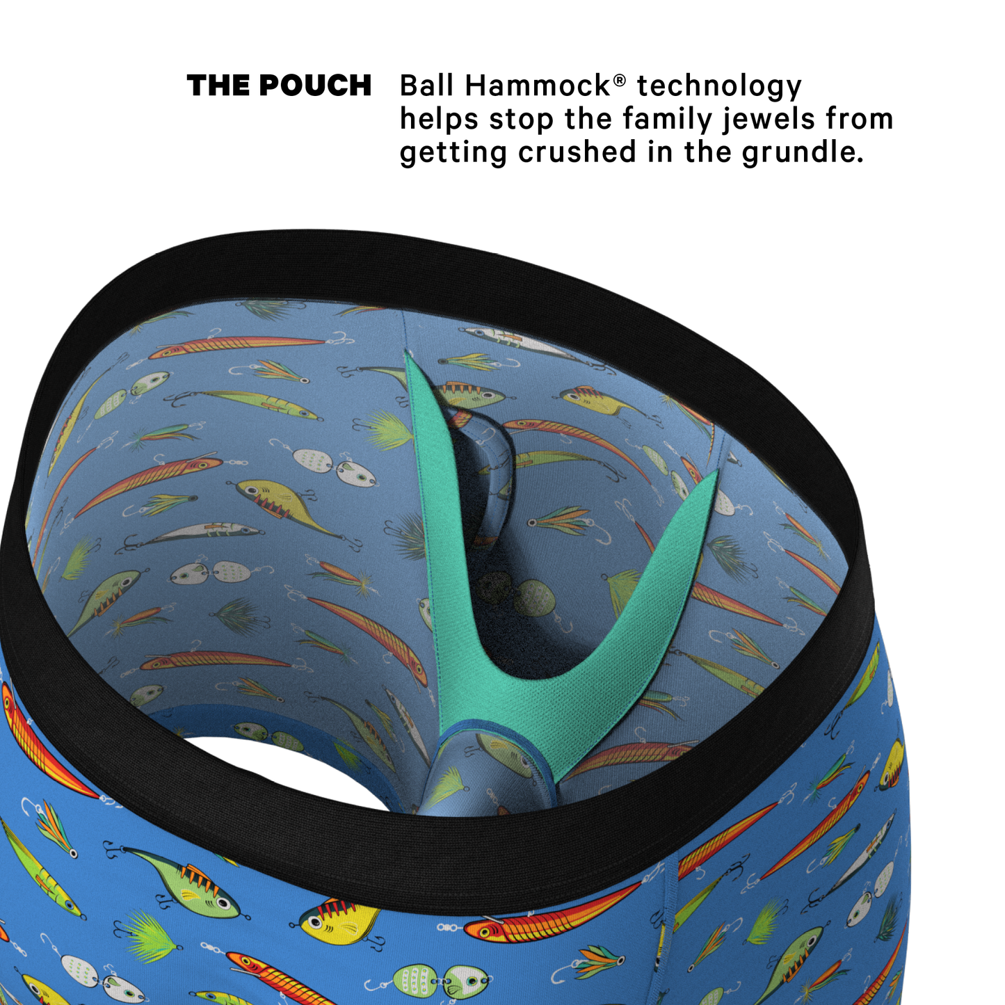 The Bait and Tackle | Bass Ball Hammock® Pouch Underwear With Fly