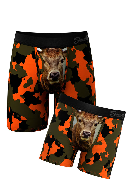 The Bambi Bunchers | Deer Father Son Long Ball Hammock® Pouch Underwear With Fly 2 Pack