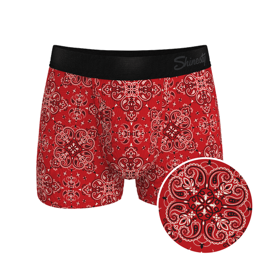 The Bandana Split | Red Bandana Ball Hammock® Pouch Trunks Underwear