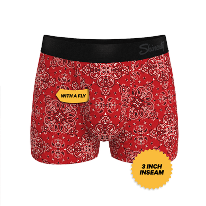 The Bandana Split | Red Bandana Ball Hammock® Pouch Trunks Underwear