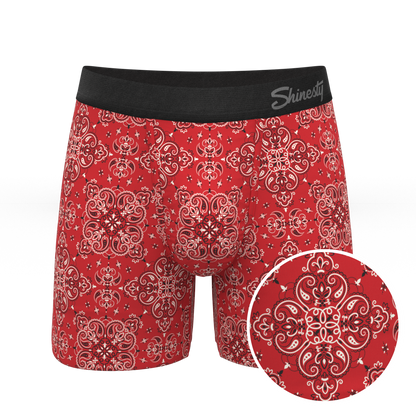 The Bandana Split | Red Bandana Ball Hammock® Pouch Underwear