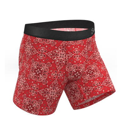 The Bandana Split | Red Bandana Ball Hammock® Pouch Underwear