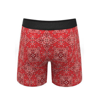 The Bandana Split | Red Bandana Ball Hammock® Pouch Underwear