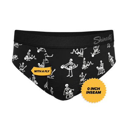 The Bare Back Bones | Glow in the Dark Skeletons Ball Hammock® Pouch Underwear Briefs