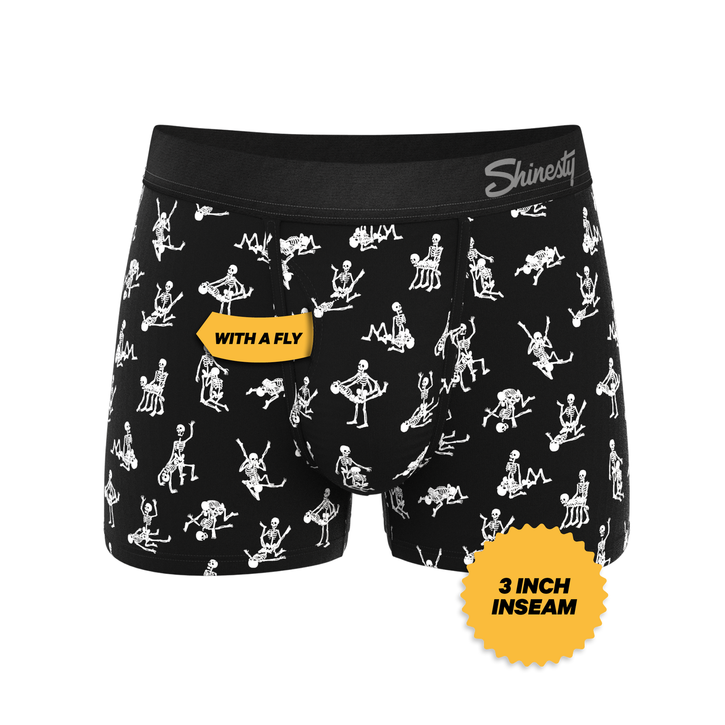 The Bare Back Bones | Glow in the Dark Skeletons Ball Hammock® Pouch Trunks Underwear