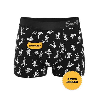 The Bare Back Bones | Glow in the Dark Skeletons Ball Hammock® Pouch Trunks Underwear