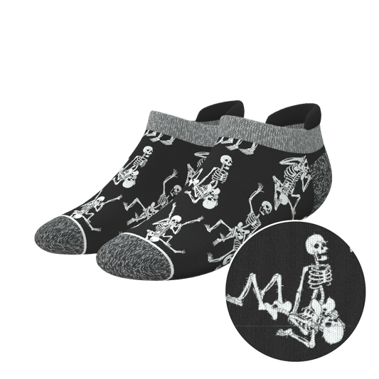 The Bare Back Bones | Skeletons Heel Hammock™ Ankle Socks