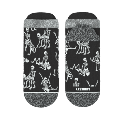 The Bare Back Bones | Skeletons Heel Hammock™ Ankle Socks