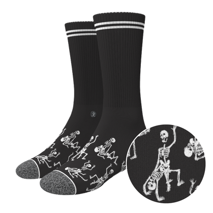 The Bare Back Bones | Skeletons Heel Hammock™ Crew Socks