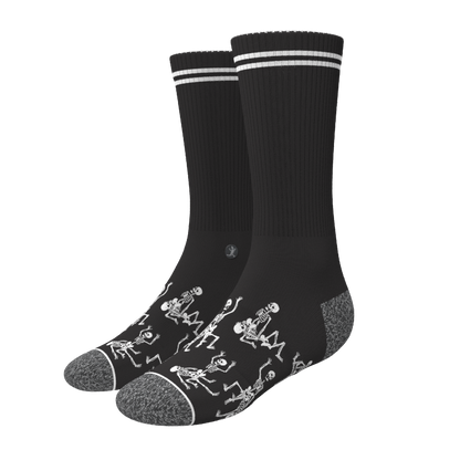 The Bare Back Bones | Skeletons Heel Hammock™ Crew Socks