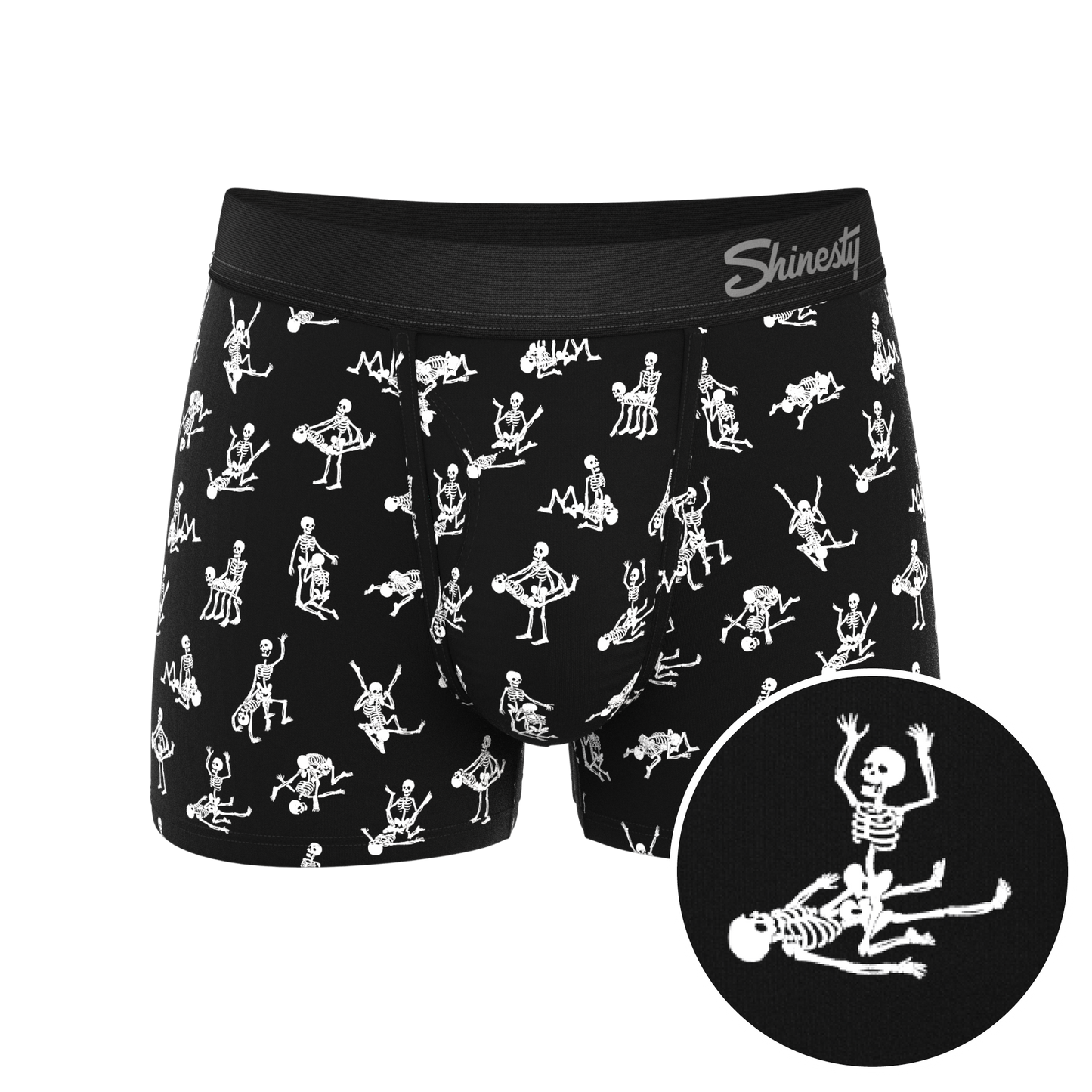 The Bare Back Bones | Glow in the Dark Skeletons Ball Hammock® Pouch Trunks Underwear