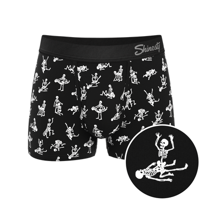 The Bare Back Bones | Glow in the Dark Skeletons Ball Hammock® Pouch Trunks Underwear