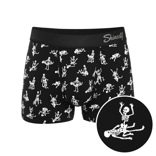 The Bare Back Bones | Glow in the Dark Skeletons Ball Hammock® Pouch Trunks Underwear