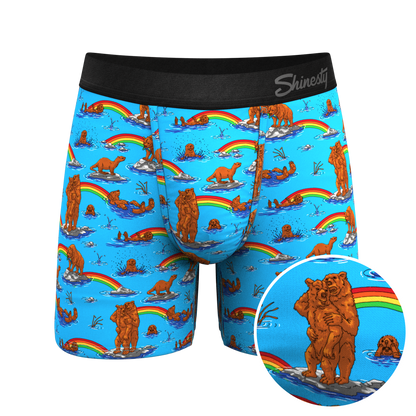 The Bear | Bear and Otter Rainbow Ball Hammock® Pouch Underwear