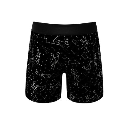 The Big Bang | Glow In The Dark Constellation Ball Hammock® Pouch Underwear With Fly