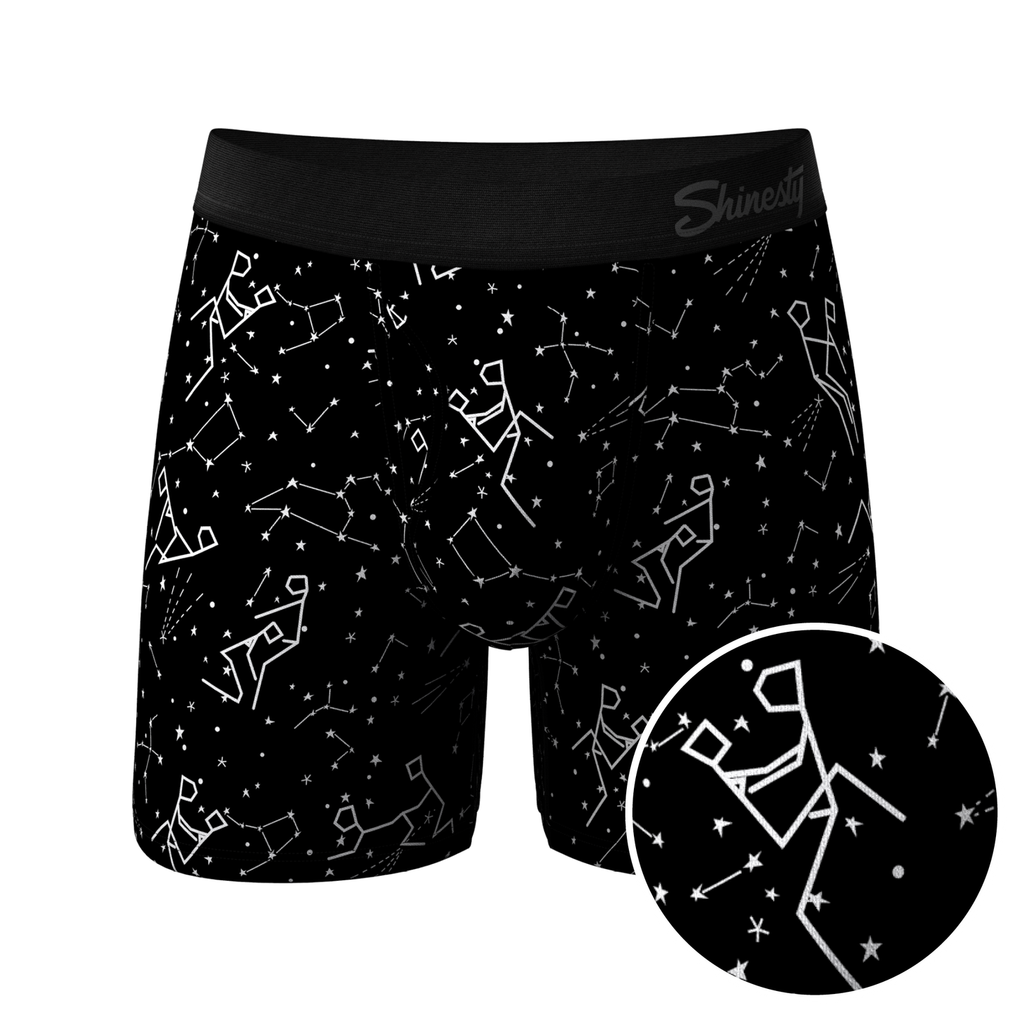 The Big Bang | Glow In The Dark Constellation Ball Hammock® Pouch Underwear With Fly