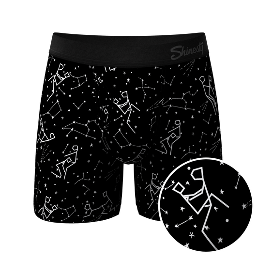 The Big Bang | Glow In The Dark Constellation Ball Hammock® Pouch Underwear With Fly