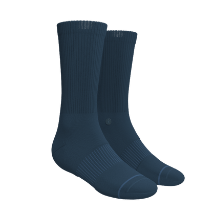 The Big Blue | Heel Hammock™ Crew Socks 6 Pack