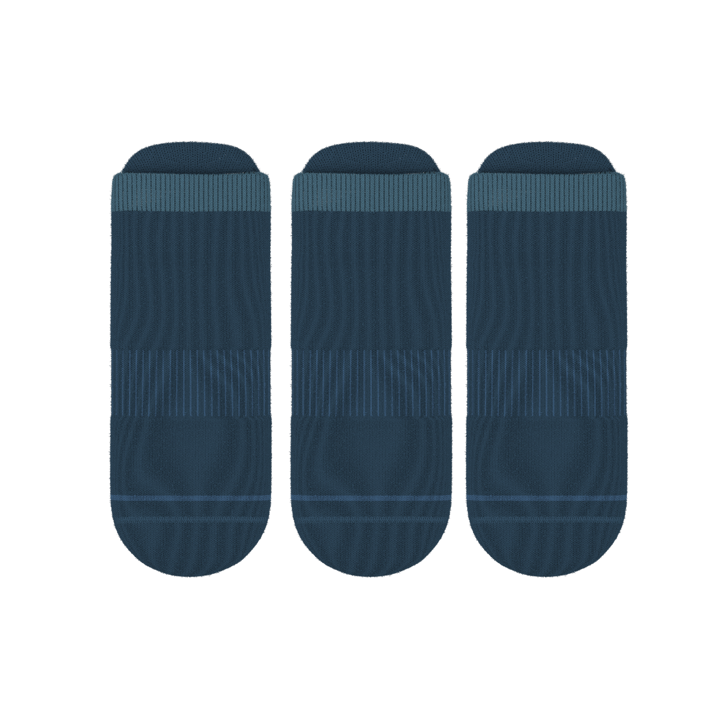 The Big Blue | Heel Hammock™ Ankle Socks 3 Pack