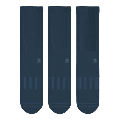 The Big Blue | Heel Hammock™ Crew Socks 3 Pack