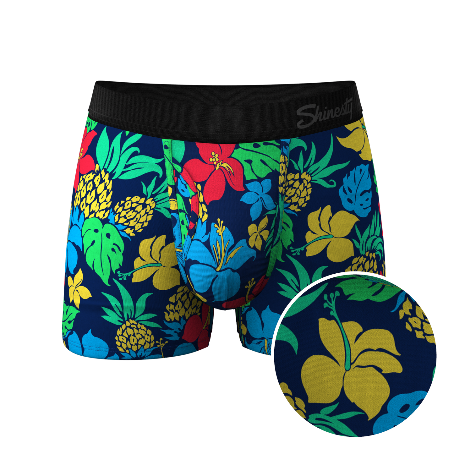 The Big Kahunas | Hawaiian Print Boxer Ball Hammock® Pouch Trunks Underwear