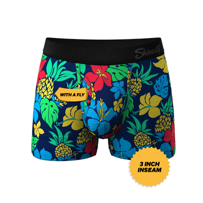 The Big Kahunas | Hawaiian Print Boxer Ball Hammock® Pouch Trunks Underwear