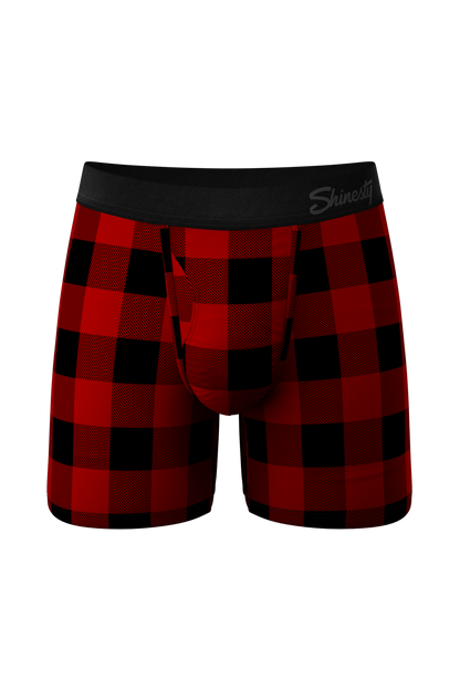 The Biggie Balls | Buffalo Check paradICE™ Cooling Ball Hammock® Underwear With Fly