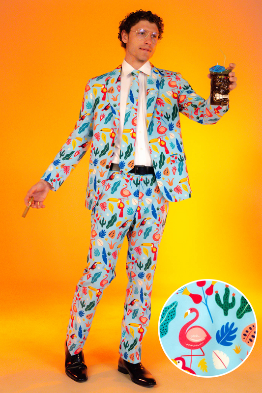 The Birds Of Paradise | Tropical Bird Suit Blazer