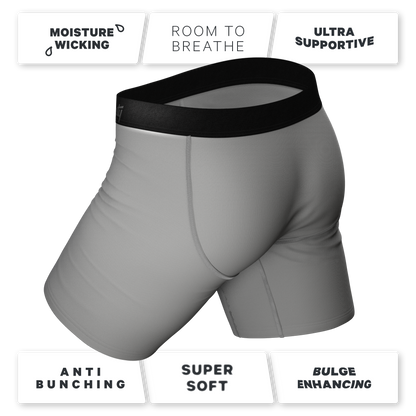 The Solid Dude | Long Leg Ball Hammock® Pouch Boxers With Fly 3 Pack