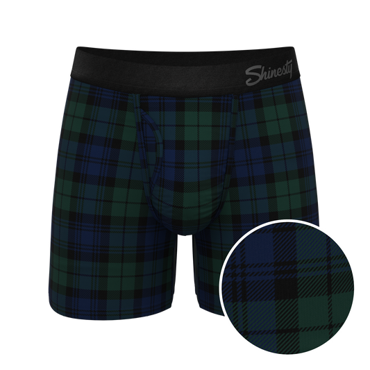 The Black Watch | Tartan Plaid Ball Hammock® Pouch Underwear With Fly