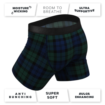 The Black Watch | Tartan Plaid Ball Hammock® Pouch Underwear With Fly