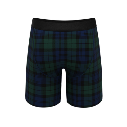 The Black Watch | Tartan Plaid Long Leg Ball Hammock® Pouch Underwear With Fly